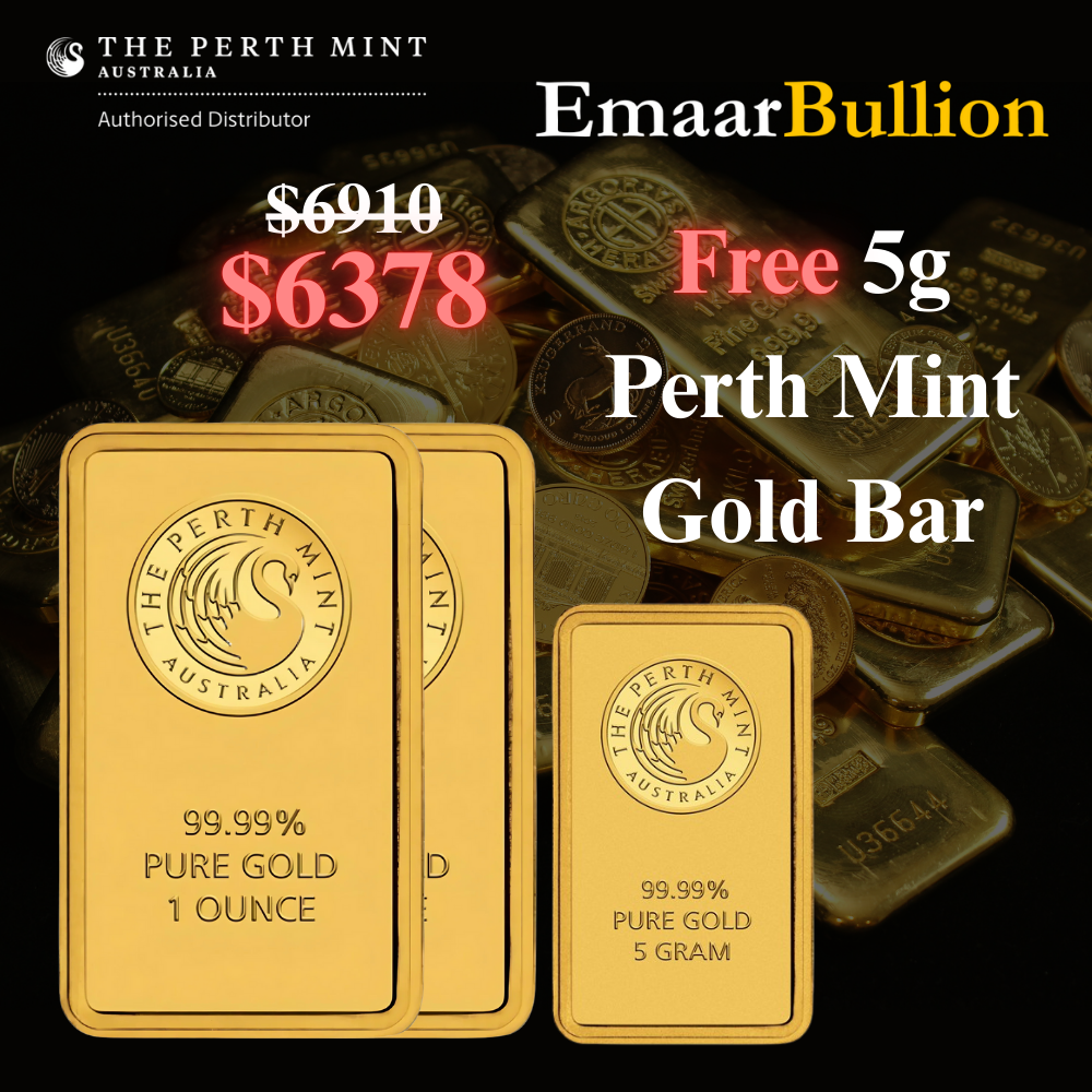 Perth Mint 2x1oz Gold Bars + Free 5g Gold Bar – Limited-Time Offer!